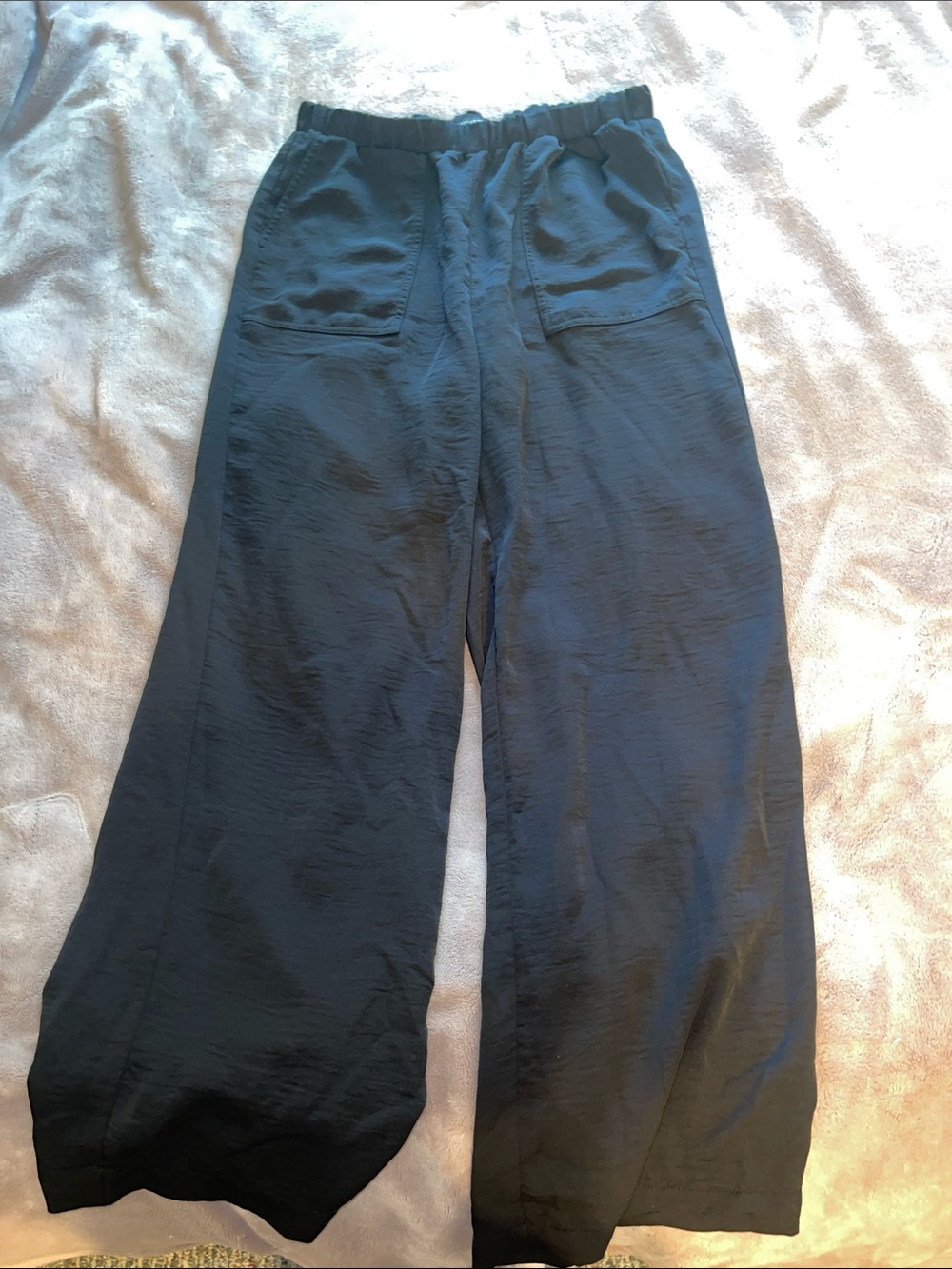 Counterparts Wide-Leg Black Pull-On Pants